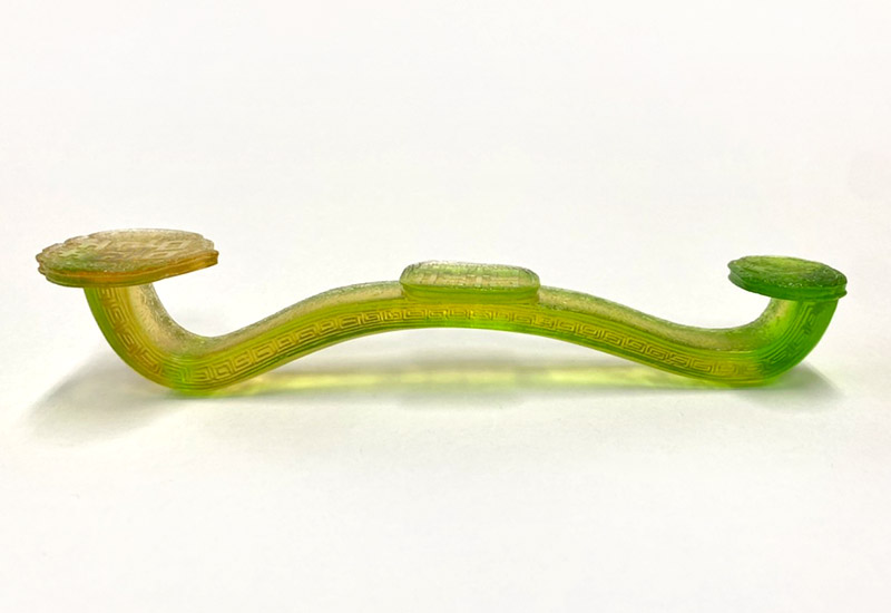 祥瀧 琉璃喜字如意(綠) 文鎮 擺飾